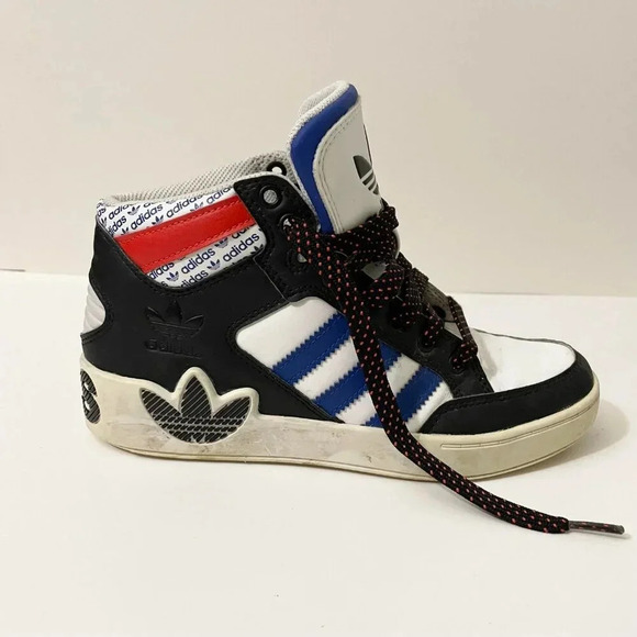 Adidas Hard Court High J Athletic Sneakers Youth Size 4 - Picture 4 of 16